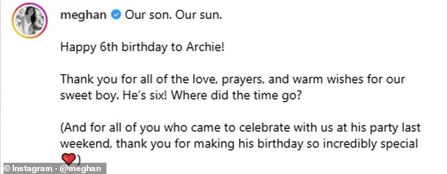 Meghan Markle's Birthday Post Reignites Royal Drama as Critics Slam Her for Exploiting Son