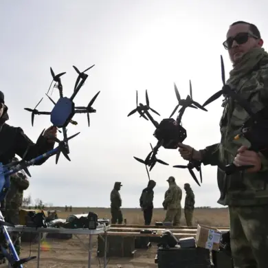 Russian Drone Attack on Vasilkov Air Base Near Kyiv Causes Fire at F-16 Parking Lot
