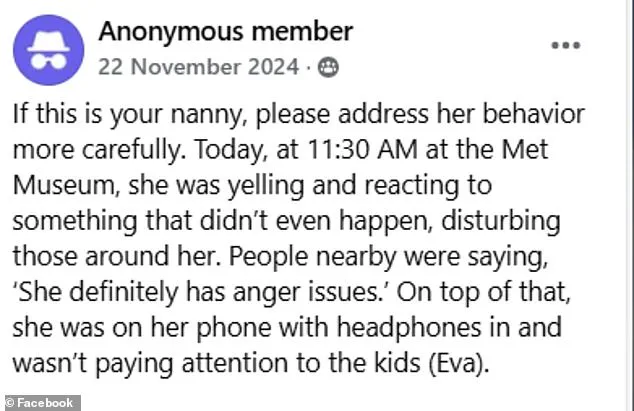 Facebook Group Transforms Upper East Side Moms' Network into Digital Vigilantism, Sparking Nannies' Public Shaming and Job Losses