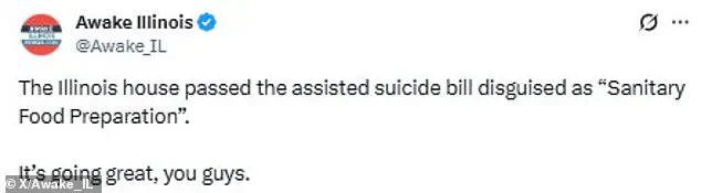 Hidden Assisted Suicide Amendment in Illinois Food Bill Sparks Political Outrage