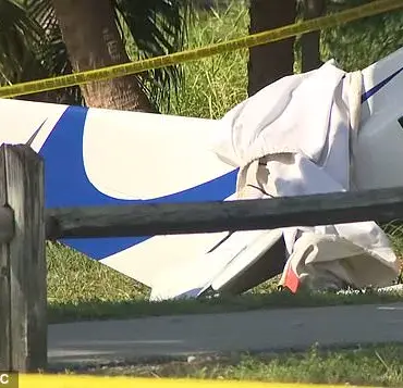 Seven Injured After Small Plane Crashes into Car Near Lantana Airport in Florida