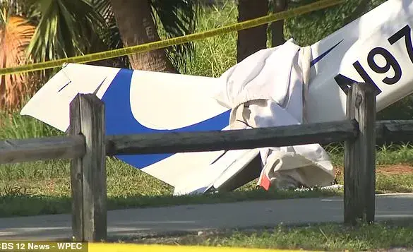 Seven Injured After Small Plane Crashes into Car Near Lantana Airport in Florida