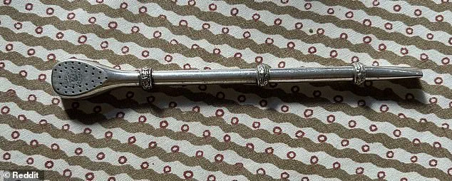 Unusual Silver Stick with Perforated End Discovered in Deceased Relative's Collection