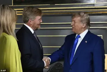 Viral NATO Summit Handshake Between King Willem-Alexander and Trump Sparks Debate on Diplomatic Nuances and Power Dynamics