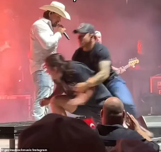 What happens when you jump the barricade at a country concert